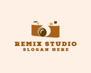 Retro Analog Camera logo design