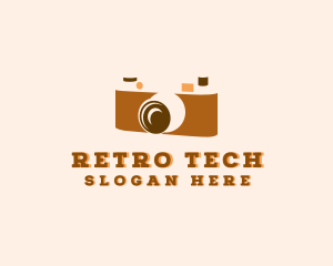 Retro Analog Camera logo design