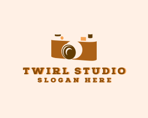 Retro Analog Camera logo design