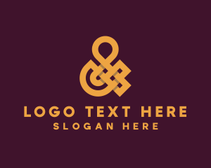 Luxe - Golden Luxury Ampersand logo design