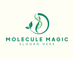 Molecule - DNA Leaf Science Club logo design