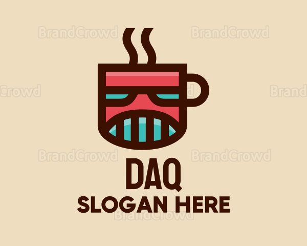 Robot Coffee Mug Logo
