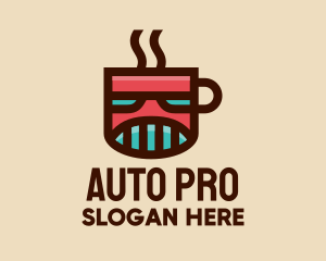 Coffee Machine - Robot Coffee Mug logo design