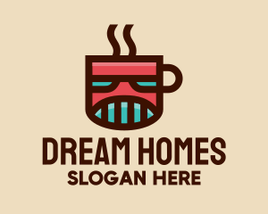 Coffee Cup - Robot Coffee Mug logo design