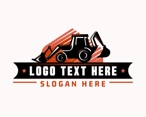 Heavy Duty - Excavator Construction Equipment logo design