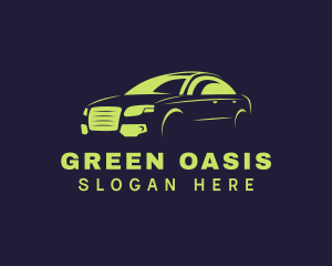 Green Car Vehicle logo design