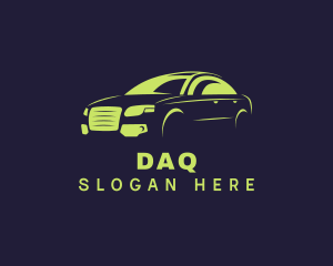 Driver - Green Car Vehicle logo design