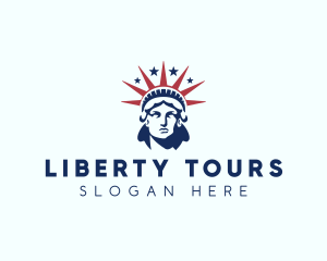 Statue Of Liberty - Liberty Statue America logo design