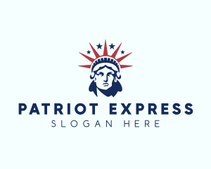 Liberty Statue America logo design