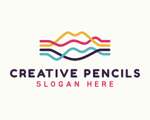 Creative Lip Waves logo design