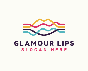 Creative Lip Waves logo design