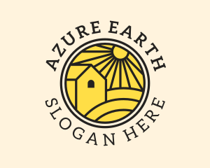 Sun Farmland Barn  logo design