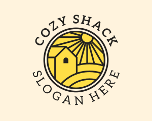 Shack - Sun Farmland Barn logo design