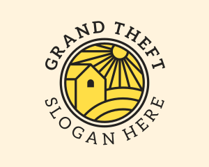 Sun Farmland Barn  logo design