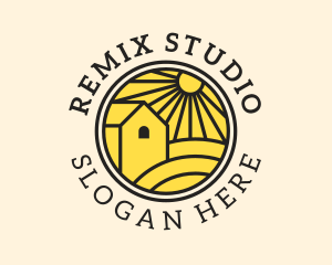 Sun Farmland Barn  logo design