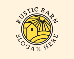 Barn - Sun Farmland Barn logo design