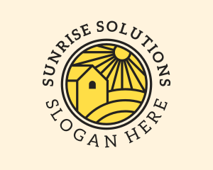 Sun - Sun Farmland Barn logo design