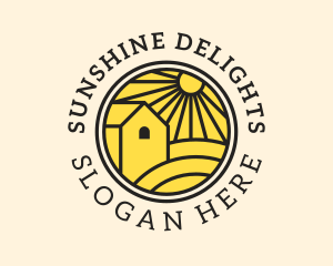 Sunshine - Sun Farmland Barn logo design