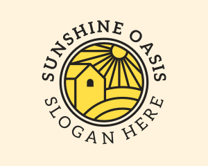 Sun Farmland Barn  logo design