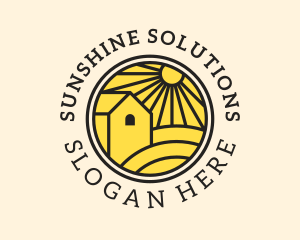 Sun Farmland Barn  logo design