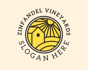 Sun Farmland Barn  logo design