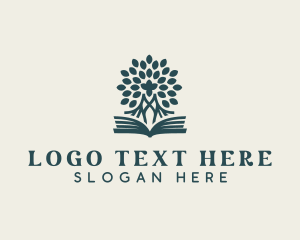 Publishing - Educational Library Book logo design