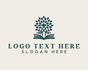 Educational Library Book Logo