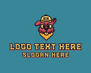 Gaming - Dog Baseball Cap logo design