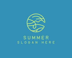 Ocean Summer Sea logo design