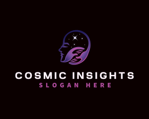 Face Hand Cosmic logo design