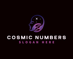 Face Hand Cosmic logo design