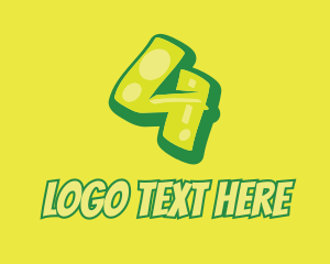 Illustrator - Graphic Gloss Number 4 logo design