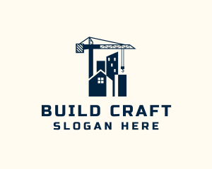 Building Construction Crane logo design