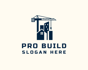 Building Construction Crane logo design