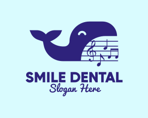 Music Show - Blue Whale Musical logo design
