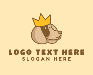 Dog Cafe - Royal Crown Puppy Vet logo design