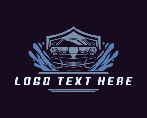 Rustic - Car Wash Detailing logo design