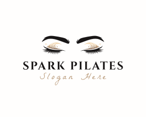 Gold Eyeshadow Makeup Logo