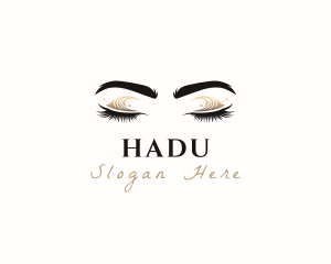 Sparkle - Gold Eyeshadow Makeup logo design