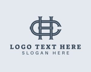 Letter Ch - Simple Elegant Company Letter HC logo design