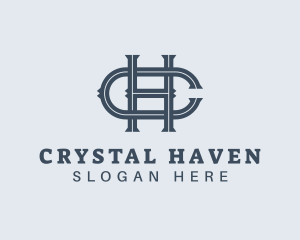 Simple Elegant Company Letter HC logo design