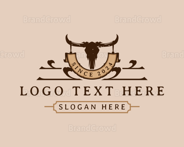 Rustic Bull Ranch Logo