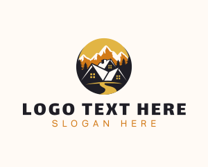 Peak - House Vacation Mountain Development logo design