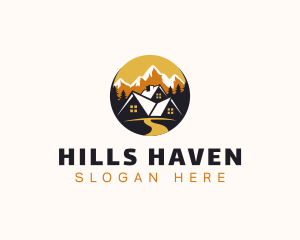 House Vacation Mountain Development logo design