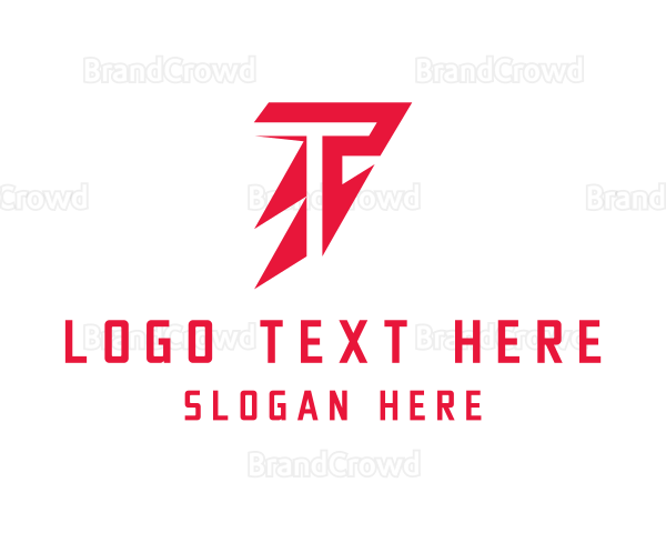 Professional Lightning Letter T Logo