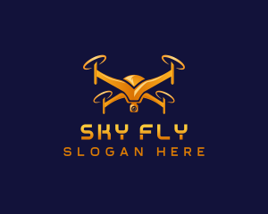 Aerial Camera Drone logo design