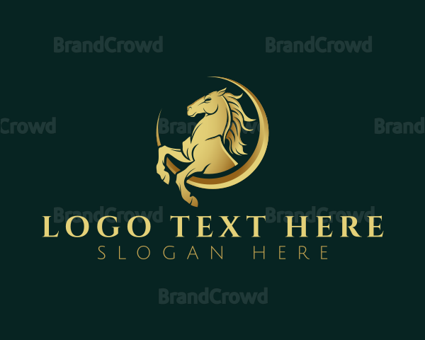 Elegant Equestrian Stallion Logo