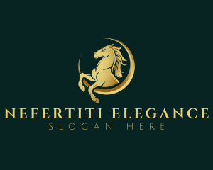 Elegant Equestrian Stallion logo design