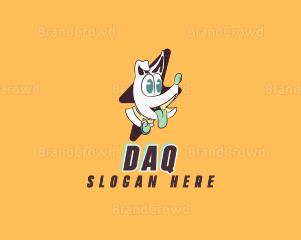 Funny Flash Dog Logo