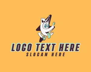 Tech - Funny Flash Dog logo design